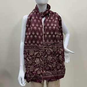 Dupatta en coton imprimé, nouvelle mode traditionnelle, dupatta en coton pour fille, imprimé spécial, été, plage, écharpe en coton mulmul imprimée, stole - Product Image 1