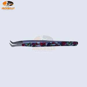 แหนบต่อขนตาสแตนเลสแบบพรีเมียมแหนบต่อขนตาโลโก้ตามสั่ง - Product Image 4