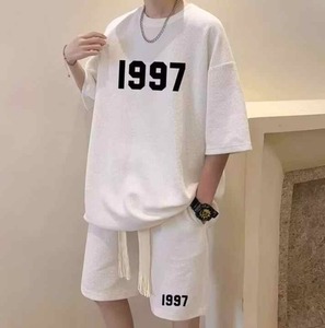 Custom Heavyweight T Shirt and Shorts <b>Set</b> Streetwear <b>for</b> <b>Men</b> Manufacturer Custom Logo Screen Printing - Product Image 5