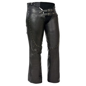 Chaparreras de Cuero Transpirables y Resistentes al Viento para Hombre, con Ajuste Lateral Ajustable, Impermeables y Cómodas para Todas las Estaciones - Product Image 6