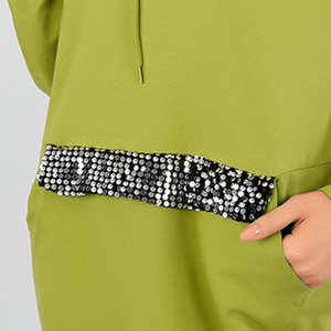 Winter <b>Printed</b> Front <b>Islamic</b> Ladies Hoodie Sweatshirts Streetwear Fashion Long Hoodies Casual Solid Knitted 100% Bamboo Fiber - Product Image 3