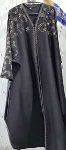 Patch de mariée musulman traditionnel pour femme, élégant, modeste, kaftan, abaya, broderie à la main, manches longues, respirant, Dubaï - Product Image 2