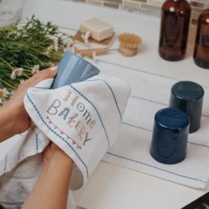 ผ้าฝ้าย Pemium ตุรกีชุด2ชิ้นผ้าวาฟเฟิลผ้าทอเทอร์รี่100สำหรับใช้ในครัว - Product Image 2