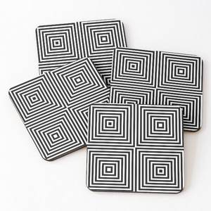 2024Trending Products Demanded Design Wood & Print Tea <b>Cup</b> Coasters Best Quality for Table Mats Decoration Home Hotel Restaurant - Product Image 4