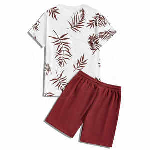 Vêtements de sport d'été minces à séchage rapide pour hommes Ensemble pour hommes Haut à manches courtes et short de sport Ensembles pour hommes Ensembles imprimés personnalisés - Product Image 2