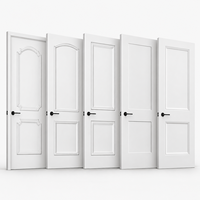 Portes intérieures à panneaux creux, blanches, apprêtées, en gros, pour projets d'appartements