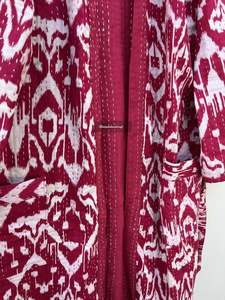 เสื้อคลุมผ้าฝ้ายทำด้วยมือเสื้อแจ็คเก็ตบุนวมสำหรับผู้หญิงใส่ได้ทั้งชายและหญิงชุดกิโมโนอินเดียชายหาดยาวพิมพ์ลายดอกไม้ระบายอากาศได้ดีในฤดูหนาว - Product Image 6