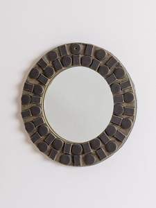 Miroir rond décoratif élégant en résine pour décoration murale de salon, art mural de haute qualité - Product Image 2