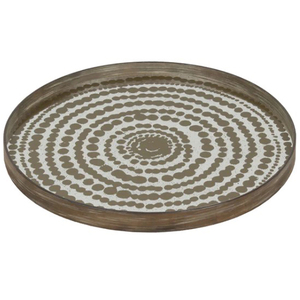 Plateau décoratif rectangulaire en bois artisanal de qualité supérieure, imprimé avec un motif floral, design personnalisable - Product Image 5