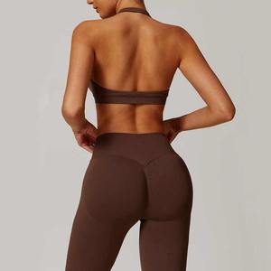 Pantalones cortos de verano sin costuras para mujer, novedad en pantalones cortos de yoga para gimnasio y entrenamiento con glúteos y logotipo personalizado para mujer - Product Image 4