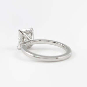 แหวนเพชรโมอิสสีเงิน925พร้อมรัศมีที่ซ่อนหรูหราและมีสไตล์ - Product Image 5
