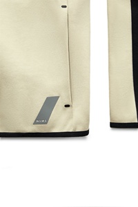 Sudadera con capucha de bloque de color con mangas largas y cierre frontal Technics bordado con cremallera termo-sellada Bolsillos de cadera con bloqueo automático - Product Image 6