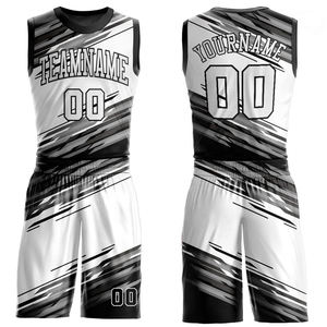 Maillot de basket imprimé sans manches pour homme, ensemble de vêtements de sport d'entraînement respirant 100 % polyester, très vendu - Product Image 4