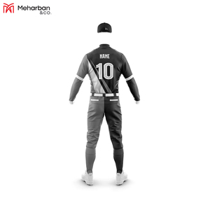 2023 Último diseño Jersey de béisbol Parche bordado patrón forrado uniforme de béisbol uniforme de ajuste regular - Product Image 5