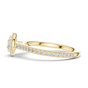 0.98 CT Round Brilliant Lab Diamond Halo <b>Ring</b> for Women VVS-VS EF Clarity 18KT, 14KT, 10KT Gold & 925 <b>Silver</b> Rose, - Product Image 6