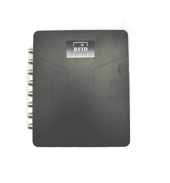 Tagread UHF RFID Reader for 8 Ports Impinj E710 Chip ISO 18000-6C Protocol Long Range (0-3m) for Asset Management Timing