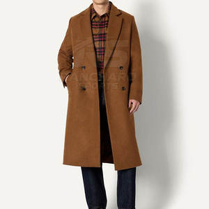 เสื้อโค้ทยาวผู้ชาย สไตล์คลาสสิก ลำลอง สำหรับฤดูหนาว เสื้อโค้ทยาวผู้ชาย ดีไซน์หรูหรา ตัดเย็บอย่างมืออาชีพ เสื้อโค้ทยาวผู้ชาย สำหรับใส่ทำงาน - Product Image 4