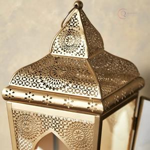 Premium Metal Candle Holder Lantern with Customized Color & Logo | Durable & Waterproof for <b>Ramadan</b> Events & Home <b>Decor</b> - Product Image 4