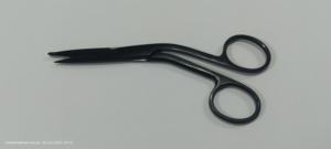 Knowles กรรไกรผ้าพันแผลอเนกประสงค์กรรไกร5.5 "ไทเทเนียมสีดำมุม EMT เครื่องมือผ่าตัดทางการแพทย์ - Product Image 1