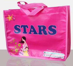 Sac à provisions en toile personnalisable Sac découpé en polypropylène non tissé avec motif à pois pour cadeau et logo de voyage imprimé - Product Image 5