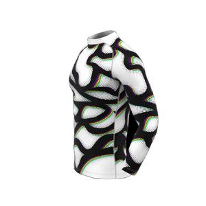 Rashguard à manches longues personnalisé OEM pour hommes, vêtements de BJJ, impression sérigraphique, logo couleur personnalisé, UPF50+, respirant, séchage rapide - Product Image 3