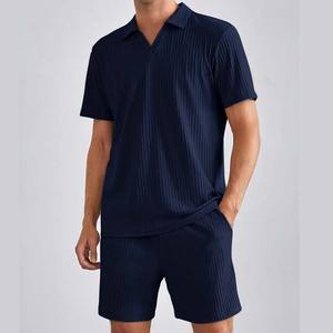 Camiseta personalizada con sublimación, conjunto de pantalones cortos para hombre, secado rápido, 100% algodón, estampado personalizado, conjuntos de pantalones cortos, camiseta de verano, pantalones cortos, dos piezas, OEM - Product Image 6