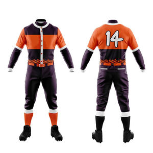 Servicios OEM, Uniformes de Béisbol de Diseño Personalizado a Bajo Precio, Impresión por Sublimación, Transpirables, Antibacterianos, que Absorben la Humedad, Tallas Grandes - Product Image 3