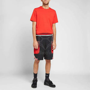 กางเกงขาสั้นบาสเก็ตบอลสำหรับผู้ชายกางเกงตาข่ายโพลีเอสเตอร์แบบสปอร์ตพิมพ์ลายดิจิตอลย้อมสีพื้นเรียบ - Product Image 5