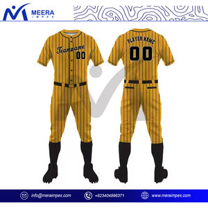 Vêtements de sport de baseball respirants à séchage rapide personnalisés pour hommes-Kit complet de pantalons en jersey de l'équipe avec impression par sublimation, grande taille incluse - Product Image 2