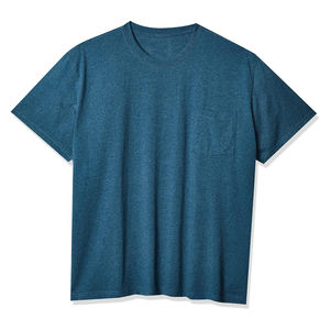 Camisetas de hombre de alta calidad con cuello redondo, camiseta de manga corta, cuello redondeado, camisetas de algodón Premium lisas de varios colores - Product Image 1