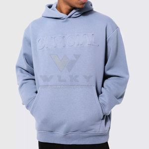 Sweat à capuche embossé pour hommes de couleur et de taille personnalisées à prix raisonnable Vente en gros Meilleure vente - Product Image 1