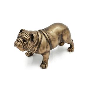 Elegante estatuilla de Bulldog de Metal en apariencia de bronce para Decoración de mesa de café y centro de mesa de estar contemporáneo - Product Image 4