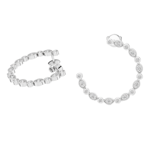 Pendientes de Aro con Diamantes CVD Cultivados en Laboratorio de 0.18 CT, VVS-VS-EF, Disponibles en Oro de 18K, 14K, 10K y Plata 925, en Oro Rosa, Amarillo y Blanco - Product Image 5