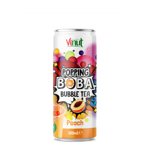 320ml Mélangé Fraise Popping Boba Thé Boisson VINUT Private Label OEM ODM Échantillon Gratuit Boissons En Gros, Boules De Tapioca - Product Image 2