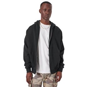 เสื้อฮู้ดสำหรับผู้ชาย,เสื้อฮู้ดกีฬากระเป๋าจิงโจ้เปล่าแบบมีซิป320 GSM สำหรับฤดูใบไม้ร่วงฤดูหนาว - Product Image 2