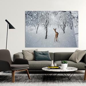 งานศิลปะบนผืนผ้าใบพิมพ์ลาย: ภาพทิวทัศน์ฤดูหนาว ดีไซน์กราฟิก, งานศิลปะบนกระจกนิรภัย - Product Image 1