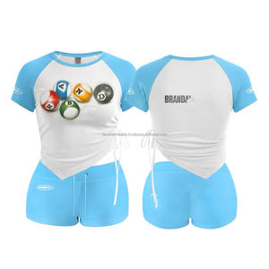 Ensemble personnalisé chemise et short pour homme, ensembles courts pour femme, ensembles courts décontractés à logo pour homme, ensemble 2 pièces unisexe - Product Image 3