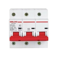 DELIXI DE47-125 2P MCB Disjoncteur miniature en cuivre haute intensité pour panneaux de distribution de circuits d'éclairage commercial