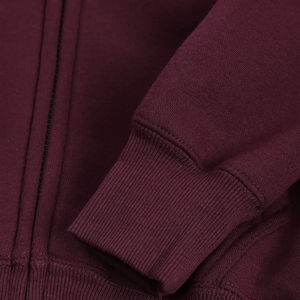 เสื้อกันหนาวมีฮู้ดของผู้ชายผ้าคอตตอนผสมดีไซน์ใหม่โอเวอร์ไซส์เข้ารูปมีซิปรูดโลโก้ที่กำหนดเองฮิปฮอป - Product Image 5