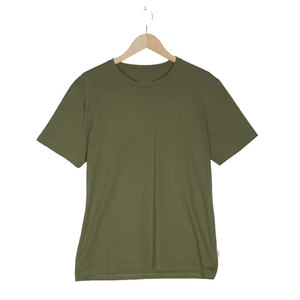 Camiseta negra de manga corta para hombre, Camiseta de algodón de verano para hombre, camiseta fina para parejas, camiseta de Color sólido - Product Image 5