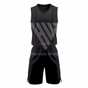 Ensemble d'uniformes de volley-ball en polyester 100% teint uni en gros pour logo personnalisé imprimé sur les vêtements de sport - Product Image 2