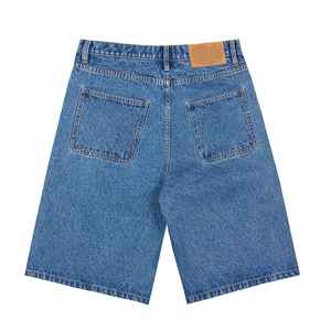 Shorts Vaqueros Personalizados con Pedrería, Shorts Vaqueros Vintage para Hombre, Ropa Urbana de Alta Calidad, Lavado Claro, Dobladillo Deshilachado, Shorts Vaqueros para Hombre - Product Image 2