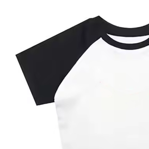 Women's Lightweight 100% Cotton Short Sleeve O-Neck <b>Cropped</b> <b>T</b>-<b>Shirts</b> for Summer Casual Soft Breathable Comfortable <b>Fit</b> - Product Image 2