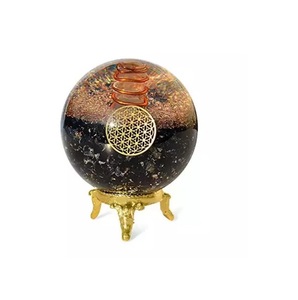Most Selling Black Tourmaline <b>Sphere</b> for Meditation or Stress Relief and Grounding Energy Balance Available At Reasonable Price - Product Image 1