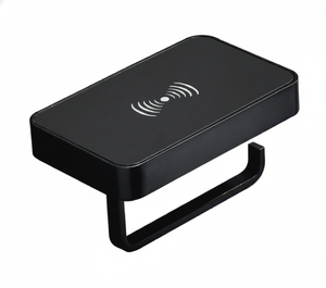 Porte-papier exclusif JIBP14 avec étagère, double brun noir, porte-rouleau de papier toilette mural pour la maison, l'hôtel, vente en gros - Product Image 5