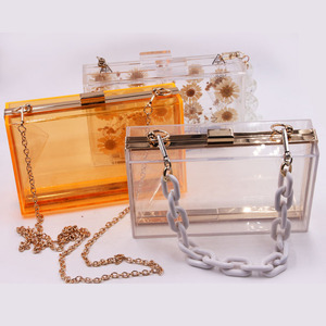 Sacs de soirée uniques pochette en acrylique noir pour femmes boîte de sac en acrylique 2025 pochette de luxe - Product Image 2