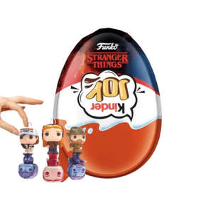 Huevo de Chocolate Kinder Joy Edición Stranger Things de Calidad Premium, 20g, Juguete Sorpresa en el Interior, Serie Limitada de Confitería - Product Image 1