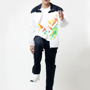 Logo personnalisé de marque imprimé hiver hommes Sport Sublimation survêtement ensemble respirant séchage rapide léger Jogging porter - Product Image 3