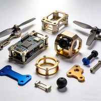 Assemblages d'alignement optique en aluminium usinés par CNC de haute précision, composants de bloc spécialisés pour pièces optiques métalliques