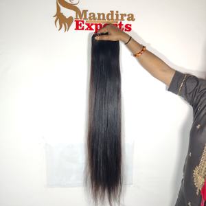 100% Cutícula cruda alineada Pure Virgin Color negro Recto Templo vietnamita Extensiones humanas Tengle Free Indian Loose Deep Wave - Product Image 5